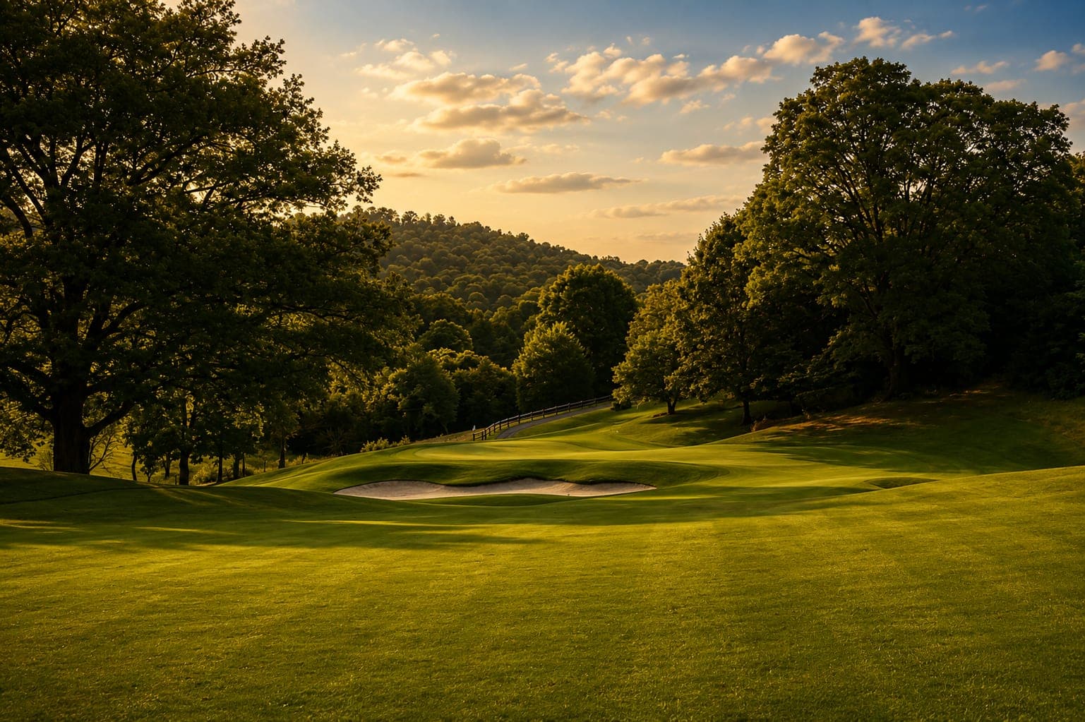 An evening round at Graysburg Hills in golden light